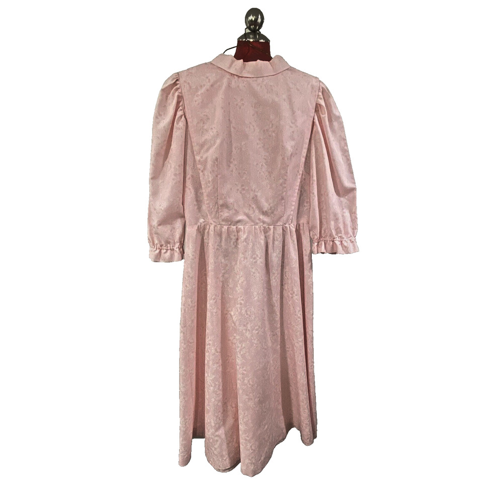 Amish Mennonite Pink Cape Dress 3/4 Sleeve Handmade Bust 36" Length 47" Belt